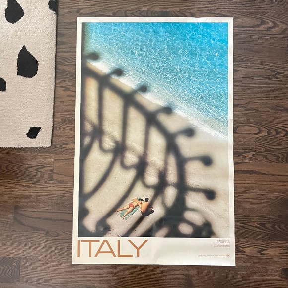VINTAGE Authentic Italy Tourism Poster - Est 1970s - ENIT Italian State Tourism - Picture 1 of 3